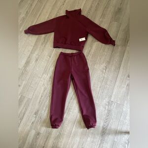 IVL Collective Cowl Top and Bottom - NWT - Windsor Wine